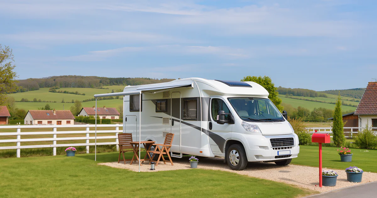 Puis-je vivre dans un camping-car sur mon terrain ?